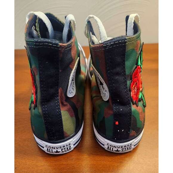 Converse CT ALL STAR Hi Top Sneaker Camo Rose Women Size 8 M 6 Seldom Worn Mint - Picture 7 of 9